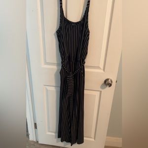 Torrid cropped jumpsuit.  Size 3 (22/24).  Black and white. Gently used.